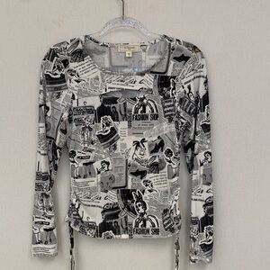 No Comment NY LA • Graphic / Retro Long Sleeve Top • Sz L